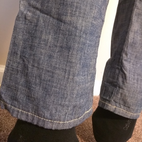 BOGO 🆓! Pray For Mother Nature Chambray Trousers - Picture 5 of 8